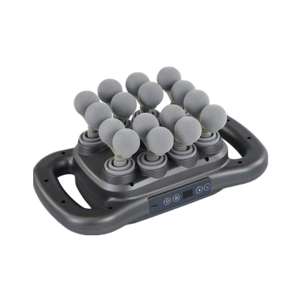 5V 24W Multi-Head Fascia Gun Deep Relaxation Muscle Red Light Deep Tissue Body Muscle Massage Gun