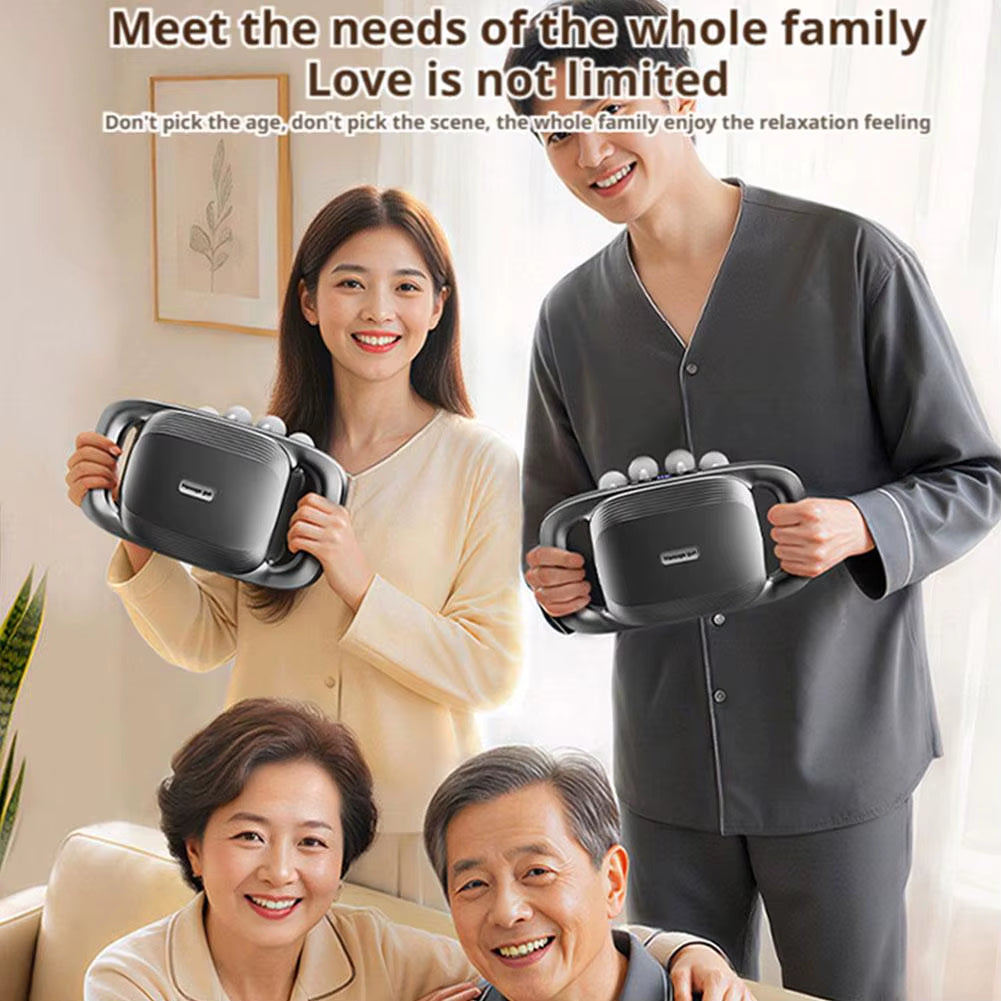 5V 24W Multi-Head Fascia Gun Deep Relaxation Muscle Red Light Deep Tissue Body Muscle Massage Gun